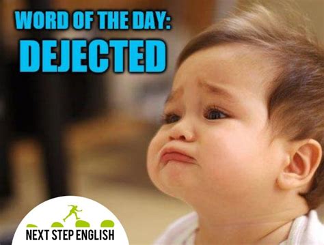 Dejected | English Word of the Day | English vocabulary words, English ...