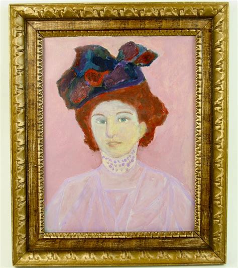 French Impressionist Lady Portrait Painting For Sale at 1stDibs