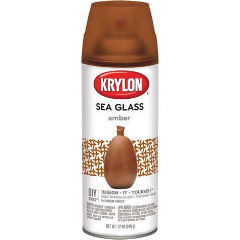 Krylon K09053000 Sea Glass Spray Paint, Amber, 12 Ounce - Walmart.com
