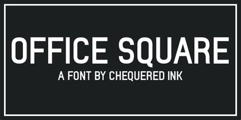 Office Square Font | dafont.com