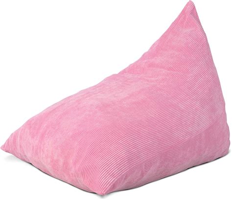 Lounge & Co Corduroy Triangular Foam Chair, Pink - LAVORIST
