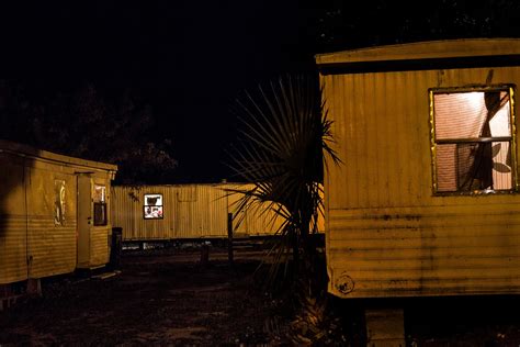 A trailer park where migrant workers live during the harvesting season, in Immokalee, Florida ...