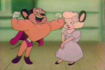 Mighty Mouse and Pearl Pureheart | Old cartoon characters, Mighty mouse ...