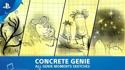 Concrete Genie - Collectibles - All Genie Moment Sketches - YouTube