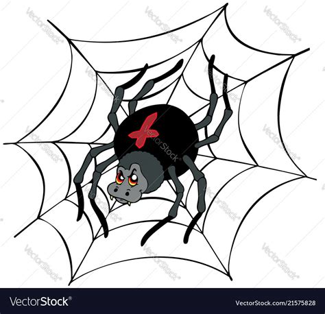 Big cartoon spider Royalty Free Vector Image - VectorStock