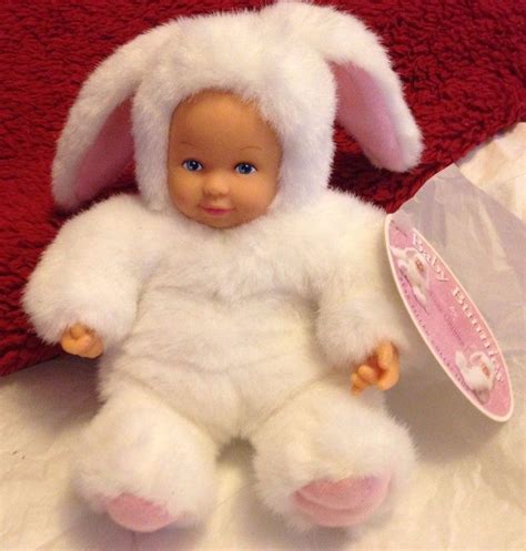 Anne Geddes Baby Bunny Doll 8" 1998 Unimax Bean Filled Baby Bunnies Collection #AnneGeddes # ...
