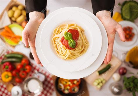 Chef at work cooking pasta — Stock Photo © stockasso #71738813