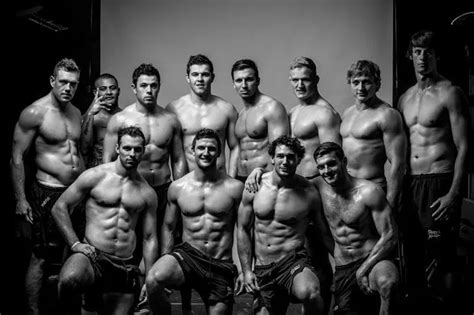 Sale Sharks team in calendar shoot - Tom Brady - Manchester Evening News