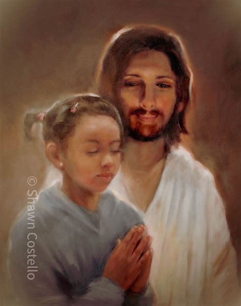 Praying Child Print Painting of Jesus With Child - Etsy