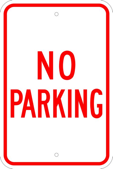 Free Printable No Parking Signs - ClipArt Best