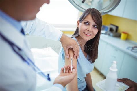 Doctor Giving an Injection To the Patient Stock Image - Image of ...