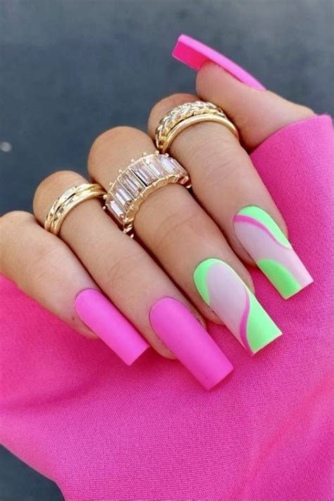 20 Neon Nails To Inspire Your Next Manicure - Your Classy Look | Neon acrylic nails, Nail ...