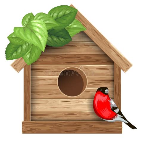 Birdhouse, 3d CG stock illustration. Illustration of magical - 39792631