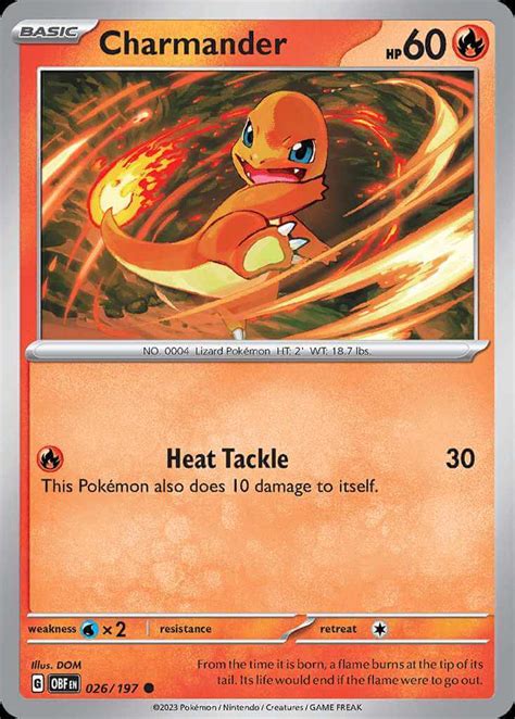 Charmander (sv3-26) - Pokémon Card Database - PokemonCard