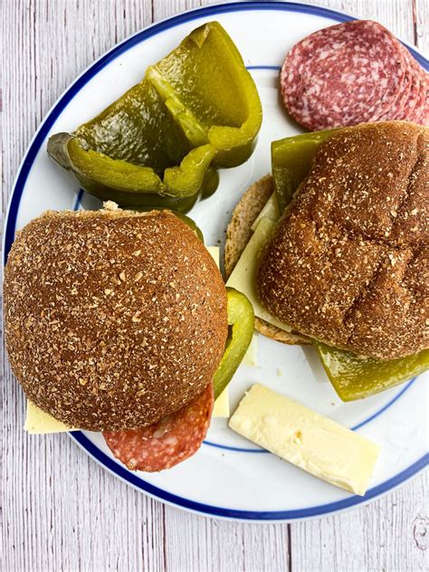 BEST Salami Sandwich - Tastefully Grace | Recipe | Stuffed peppers ...