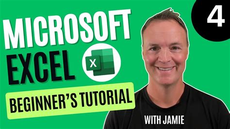 Microsoft Excel Tutorial - Beginners Level 4 - YouTube
