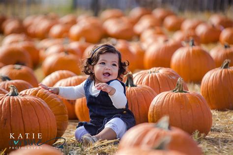 Pumpkin Patch photos of little baby girl toddler. Fall Minis Are Here! Photography by Katie ...