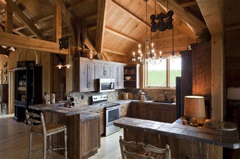 Kitchen space in Sand Creek Barn Home. love this but wish it had more counter space for cooking ...