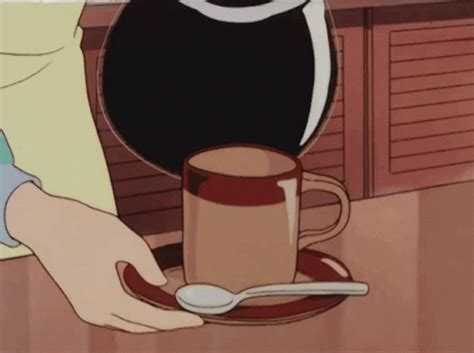 Coffee Anime GIF - Coffee Anime Hot - Discover & Share GIFs