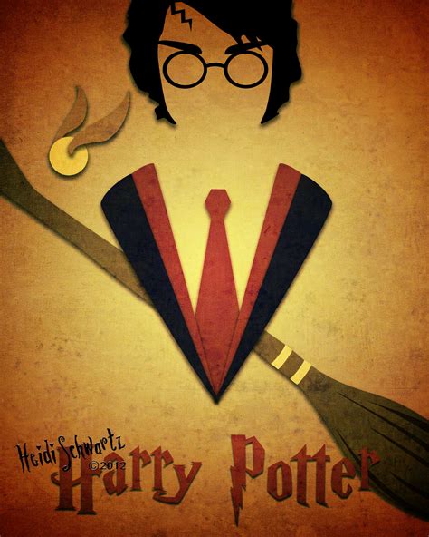 Minimalist Harry Potter Character Posters by Heidi Schwartz at Coroflot.com