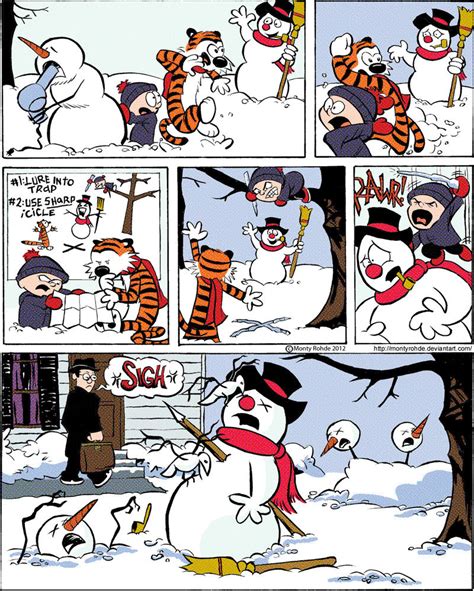 Calvin and Hobbes meet Frosty the Snowman by MontyRohde on DeviantArt