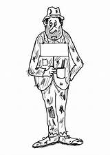 Coloring Page beggar  Free Printables Img 30183 sketch template