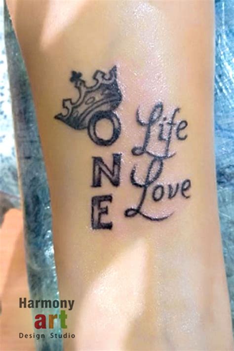 Pin by harmony tattoo studio on one love one life tattoo | One life ...