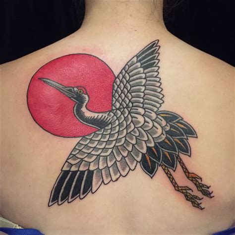 Crane tattoo by me @levioner For booking email: So*****@***** #irezumi ...