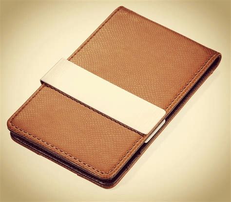 Card holder with money clip Money Clip, Card Holder, Gift Ideas, Wallet ...