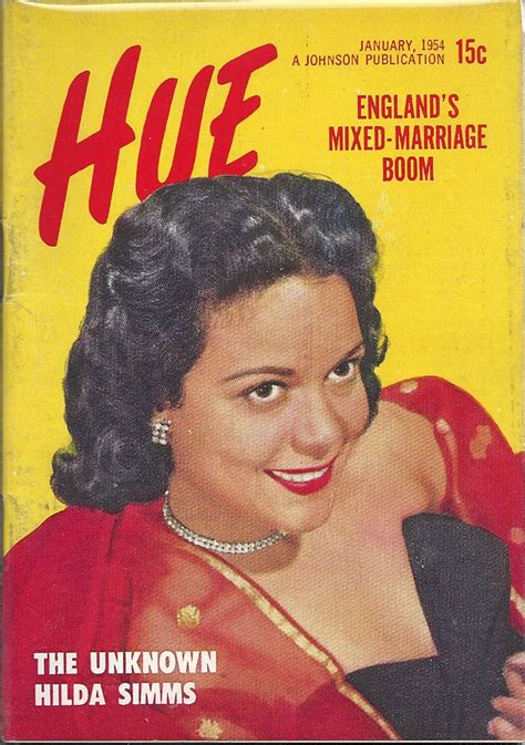 JAN 1954 HUE MAGAZINE VOL.1 #3 (Hilda Simms) | African american art, Vintage black glamour, Film ...