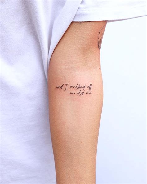 Phrase Tattoo. A below-the-elbow phrase design. Click through for 49 ...