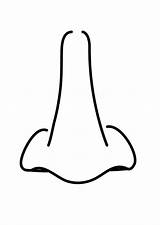 Coloring Page nose  Free Printables Img 26953 sketch template