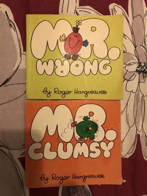 VINTAGE MR MEN BOOK MR Wrong & Mr Clumsy ROGER HARGREAVES 1978 £3.00 - PicClick UK