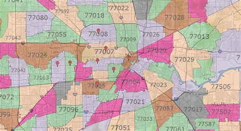 Houston Zip Code Maps | Ameritex Houston Movers