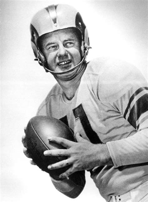 "The Dutchman" Norm Van Brocklin | Football images, La rams football, Vintage football