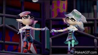 Splatoon Splatfest Squid Sisters Performing on Make a GIF