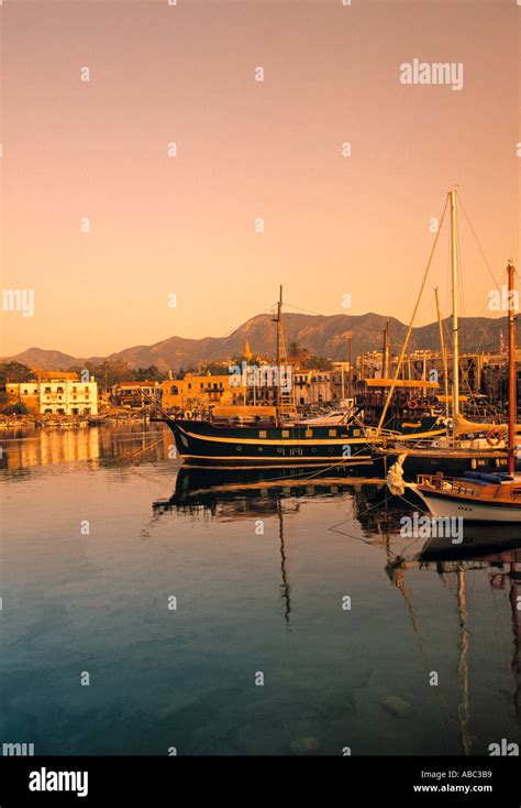 Kyrenia Harbour, Kyrenia, Northern Cyprus Stock Photo - Alamy