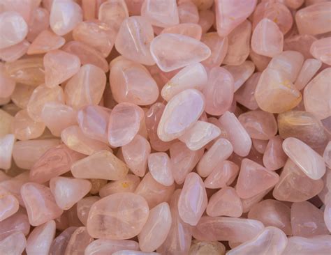 Rose Quartz Polished Tumble Stone Healing Crystal - Quantity 1 - Orli Massage Candles