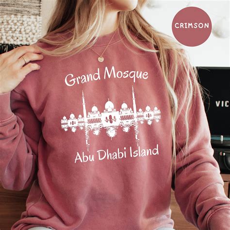 Grand Mosque Abu Dhabi Island Comfort Colors® Sweatshirt Abu - Etsy