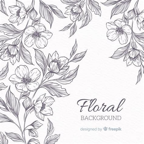 Download Floral Background for free | Floral background, Flower drawing, Leaf illustration