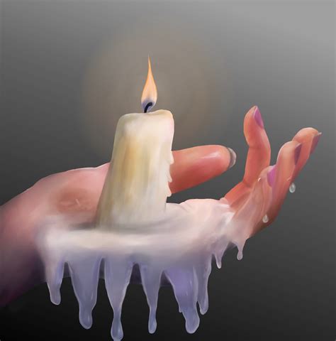 Melted Candle Wax Art