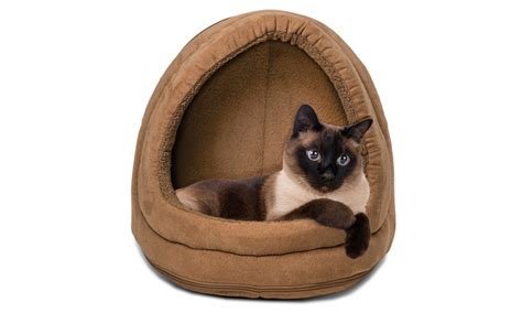 Furhaven Hideaway Dome or Cup Style Cat Bed Pet Beds | Groupon