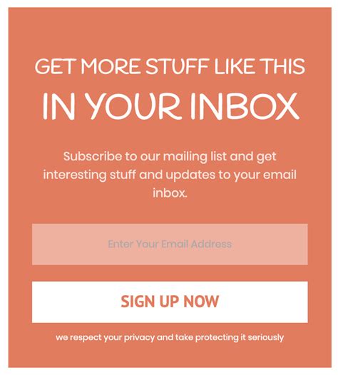 HTML/CSS: 3 Beautiful Email Subscription Form Examples