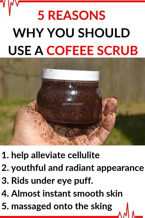 Why you should use a coffee scrub & the benefits of a coffee scrub. A ...