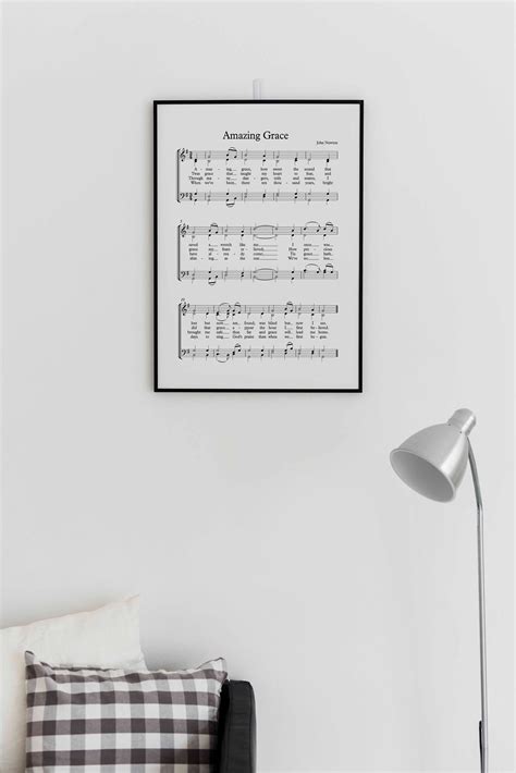 Amazing Grace Choir Hymn Sheet Music Digital Printable | Etsy