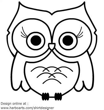 Owl Outline Drawing - ClipArt Best