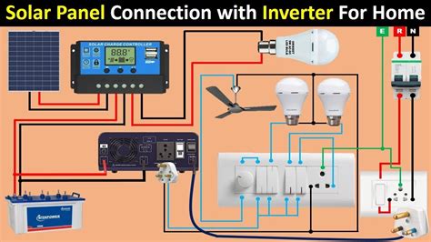 Solar Panel connection For Home with Inverter | Solar Panel for Home ...