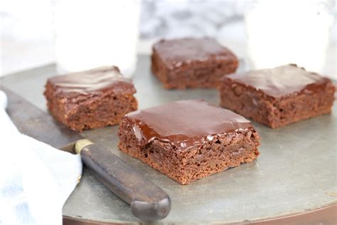 Chocolate Glazed Brownies {Easy Recipe} - Miss in the Kitchen