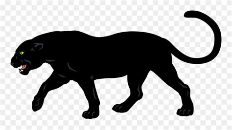 Download Cartoon Black Panther Animal Clipart (#112199) - PinClipart