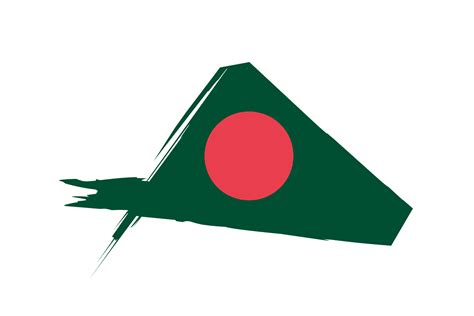 Bangladesh flag design illustration, icon flag design with elegant ...